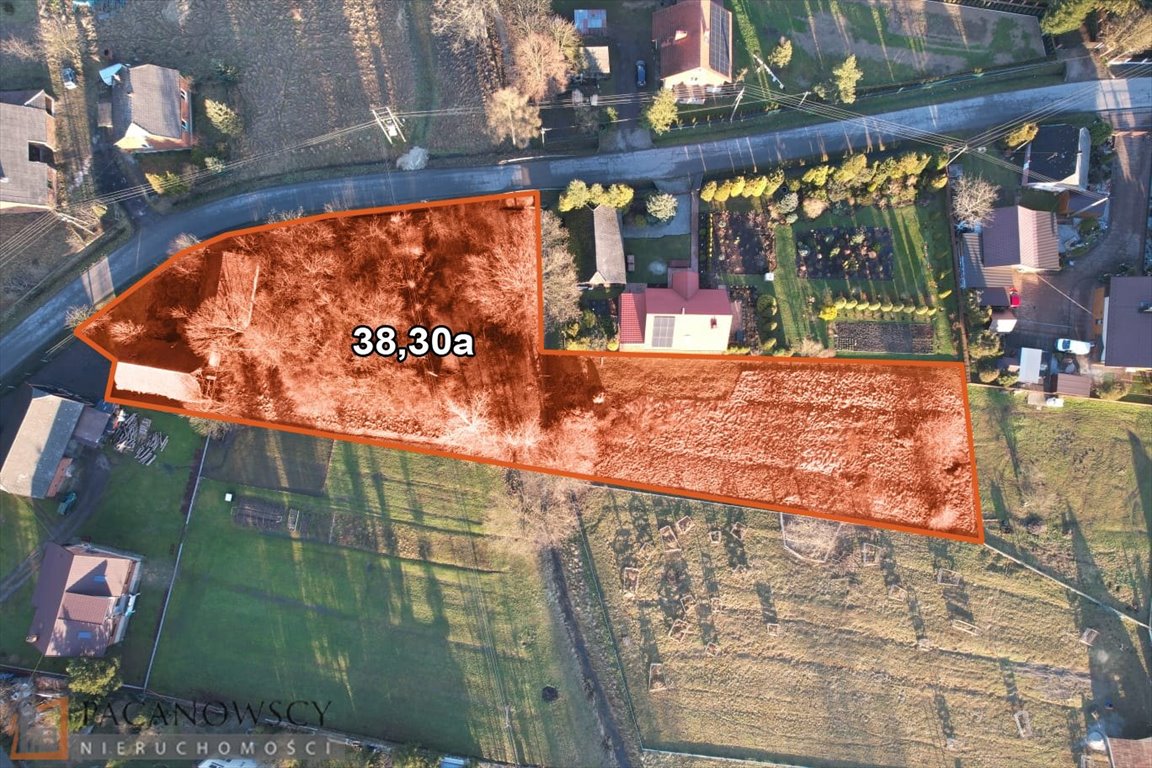 Działka budowlana 38,3 ara z domem i mediami w Woli Zabierzowskiej Wola Zabierzowska  3 830m2 Foto 1