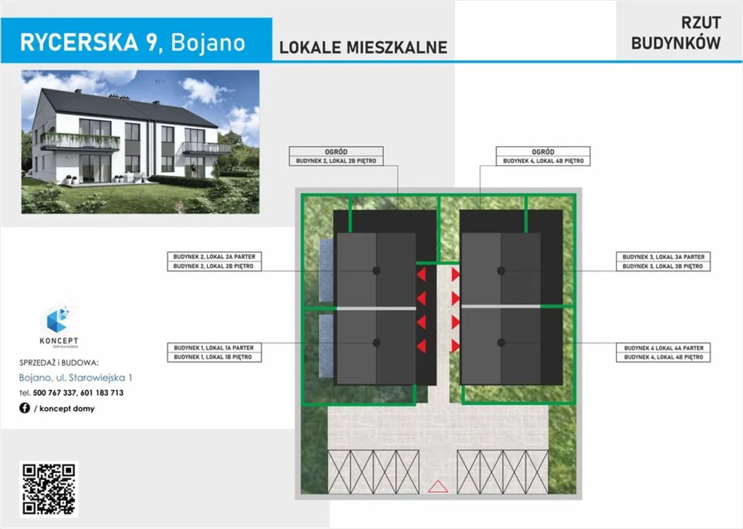 Mieszkanie trzypokojowe na sprzedaż Bojano, Rycerska 9  54m2 Foto 4