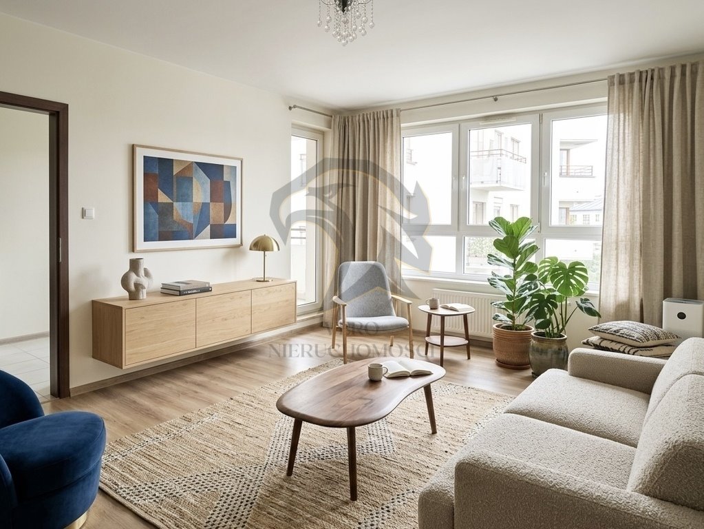 Polecam nowoczesne 42,6 m² z balkonem i osobną kuchnią Wrocław, Krzycka  43m2 Foto 1