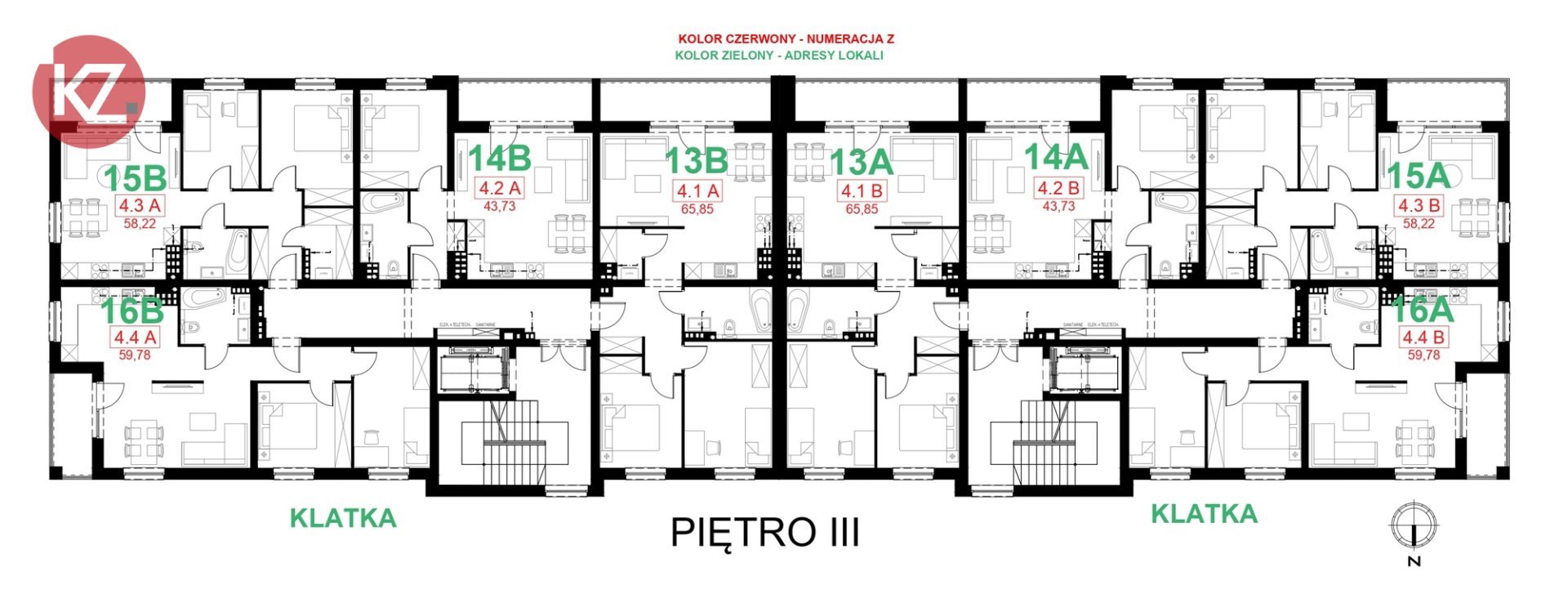 Mieszkanie trzypokojowe na sprzedaż Piła, Górne  60m2 Foto 4