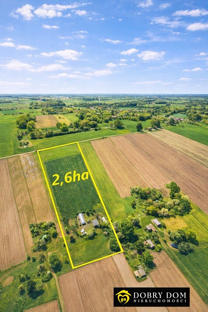 Urokliwe siedlisko 2,6 ha z domem i zabudowaniami Chorużowce  74m2 Foto 1
