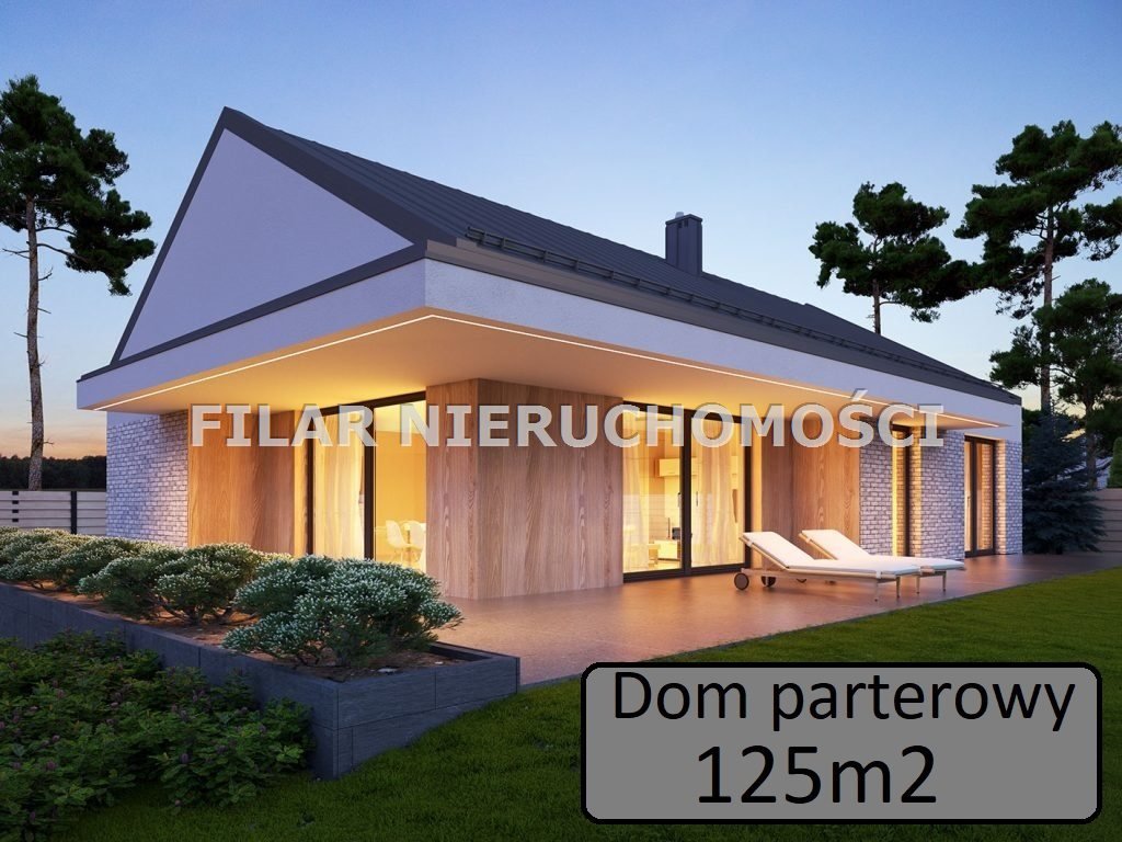 Nowoczesny energooszczędny dom 125 m² z tarasem i wysoką jakością Miłosna  1 000m2 Foto 1