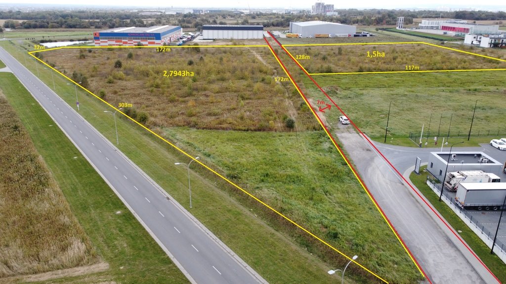 Działka przemysłowa 4,3ha w Rzeszowie z mediami i dojazdem Rzeszów, Ludwika Chmury  42 943m2 Foto 1