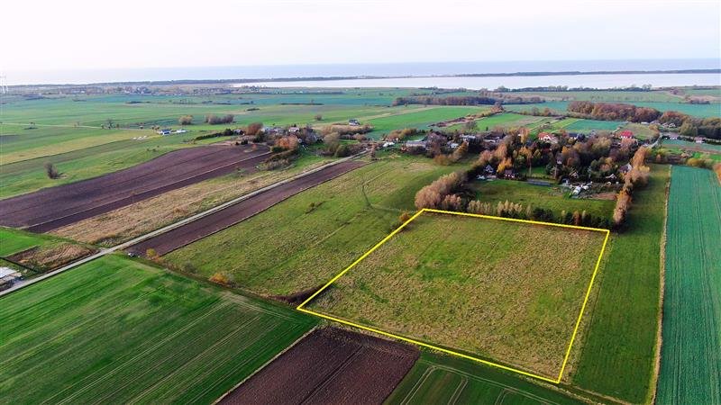 Działka rolna z widokiem na pola, blisko morza i jeziora Zakrzewo, Zakrzewo  18 623m2 Foto 1