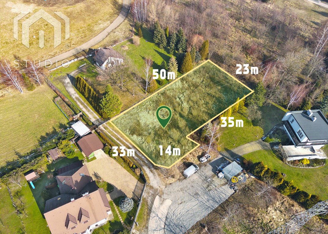 Działka budowlana na sprzedaż Bielsko-Biała, Roślinna  1 305m2 Foto 2
