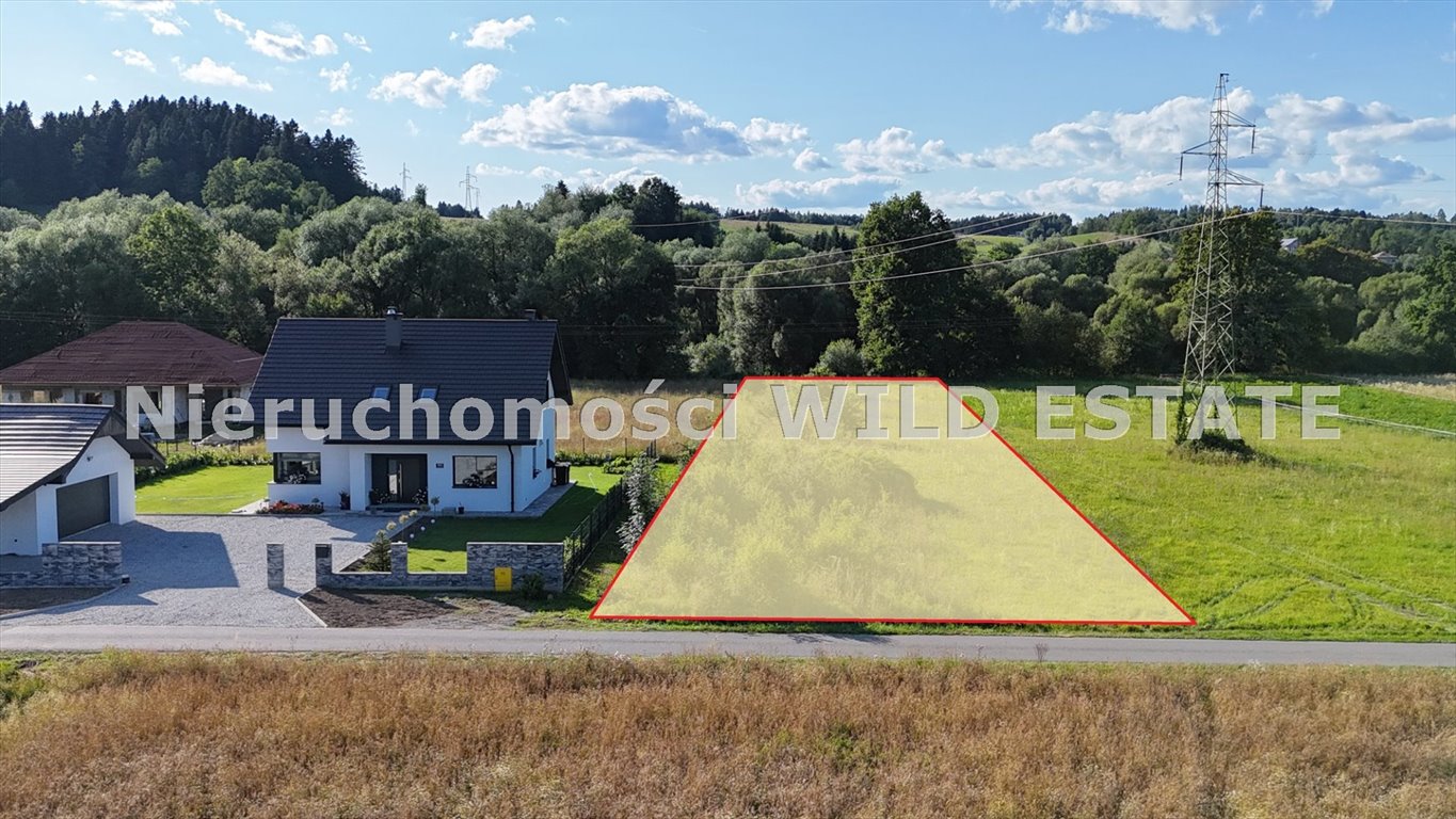 Działka 2800 m² z mediami (blisko Leska) pod zabudowę Lesko, Wola Postołowa  2 800m2 Foto 1