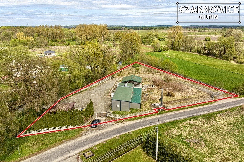 Działka inwestycyjna 5 000 m² z magazynem w Czarnowicach Gubin  5 000m2 Foto 1