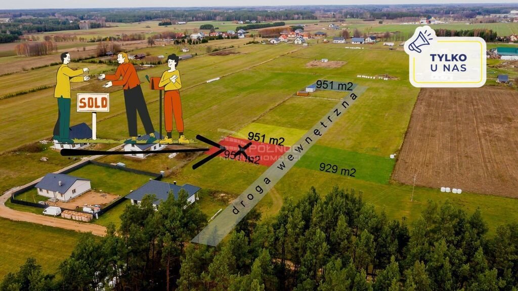 Działka budowlana na sprzedaż Zabłudów, św. Rocha  951m2 Foto 1
