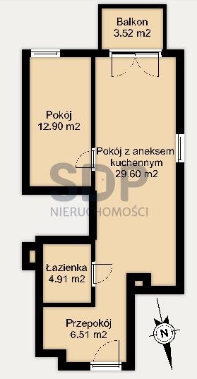 Mieszkanie dwupokojowe na sprzedaż Wrocław, Stare Miasto, Stare Miasto, Plac Kościuszki  54m2 Foto 5