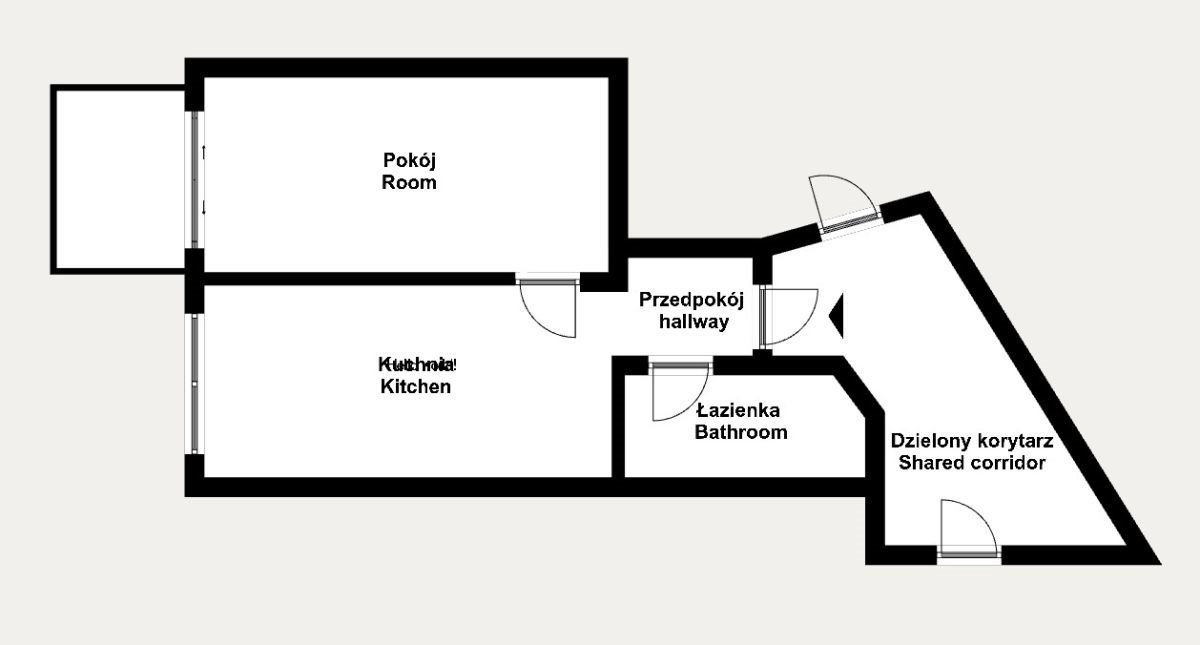 Kawalerka na wynajem Kraków, Podgórze, Pszczelna  26m2 Foto 15