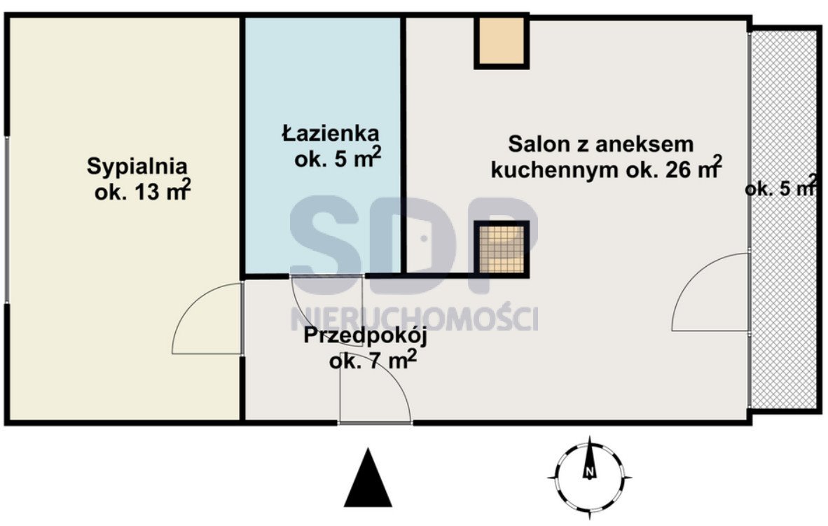Mieszkanie dwupokojowe na sprzedaż Warszawa, Wilanów, Krzysztofa Kieślowskiego  51m2 Foto 2