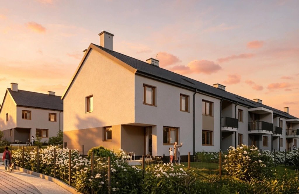 Na sprzedaż funkcjonalna szeregówka 112 m² z garażem i ogródkiem Rzeszów, Biała, al. gen. Władysława Sikorskiego  112m2 Foto 1