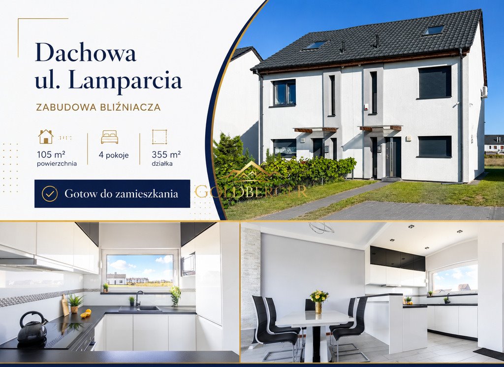 Dom 105 m² w Dachowej (z ogródkiem i poddaszem) Dachowa, Lamparcia  105m2 Foto 1