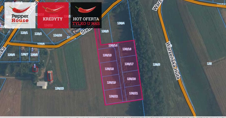 Działka budowlana na sprzedaż Rębiska, Srebrna  10 215m2 Foto 1
