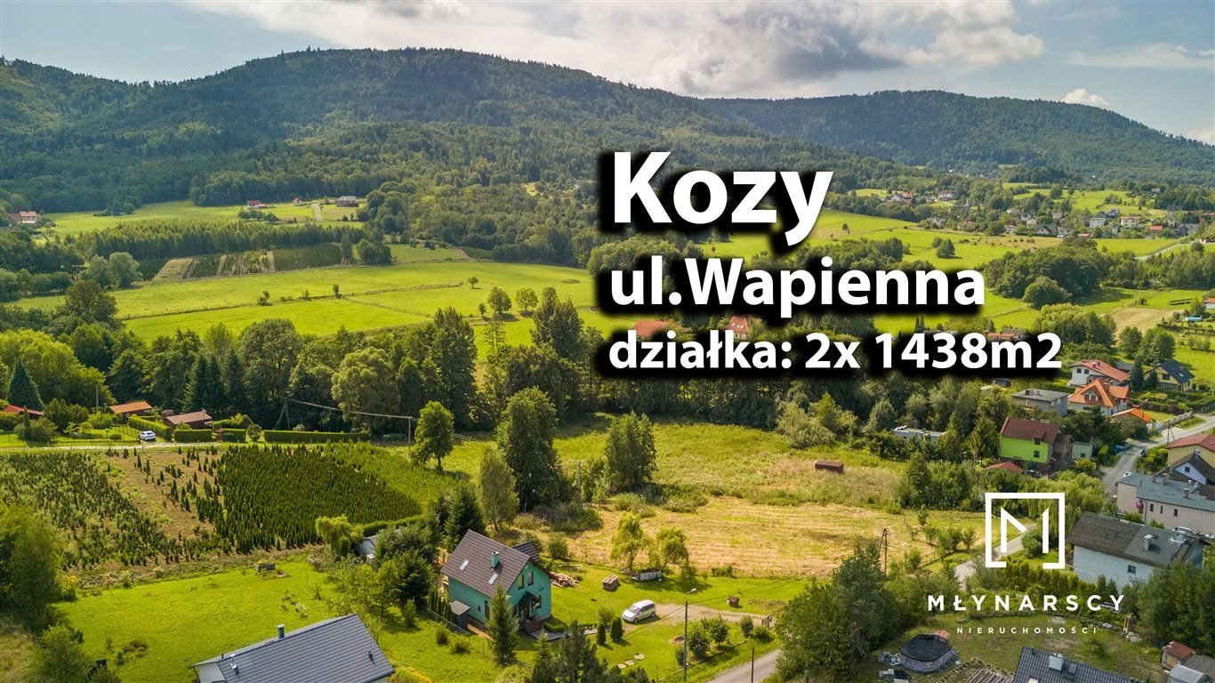 Działka budowlana na sprzedaż kozy, kozy  1 438m2 Foto 4