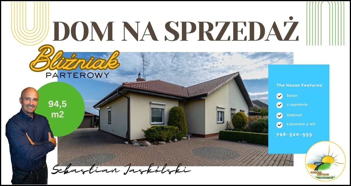 Solidny dom z kominkiem i pięknym ogrodem w Krzyszkowie Krzyszkowo, Wybickiego 16a  94m2 Foto 1