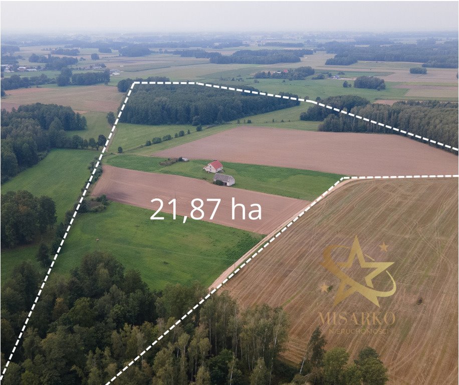 Polecam siedlisko 21,87 ha z domem do remontu i lasem Zielony Gaj  100m2 Foto 1