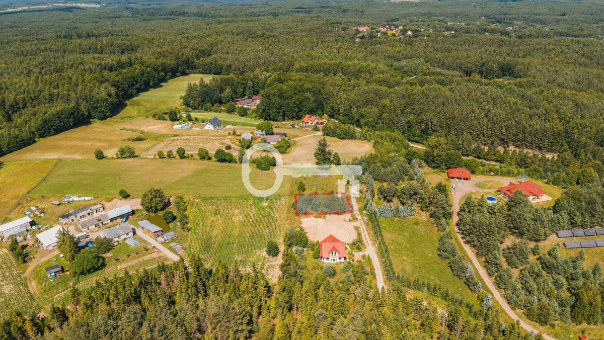Działka budowlana 1103 m² w Koleczkowie - las, media, elastyczność Koleczkowo, Wysoka  1 103m2 Foto 1