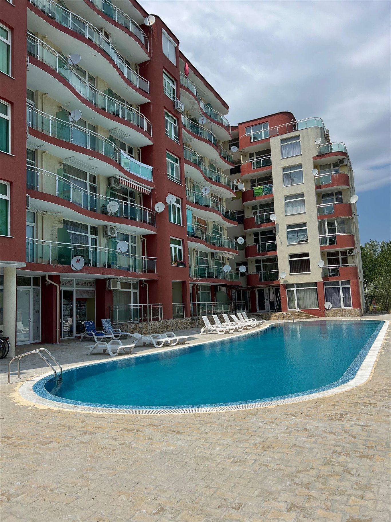 Dwupokojowy apartament z widokiem na morze w Global Villa Bułgaria, Sunny Beach, Global Villa, Sunny Beach  75m2 Foto 1