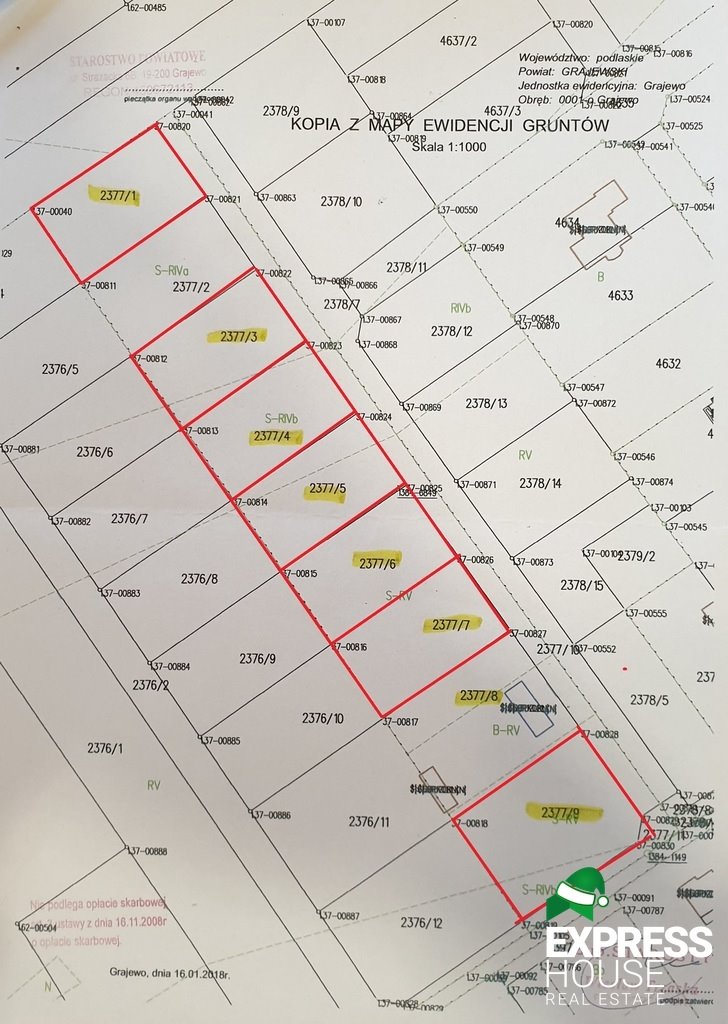 Działka budowlana na sprzedaż Grajewo, Sadowa  1 050m2 Foto 2