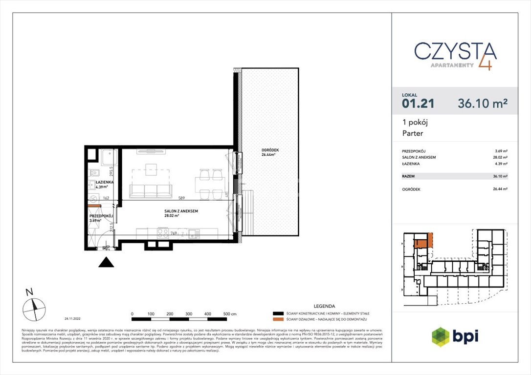 Kawalerka na sprzedaż Wrocław, Stare Miasto, Czysta  36m2 Foto 1