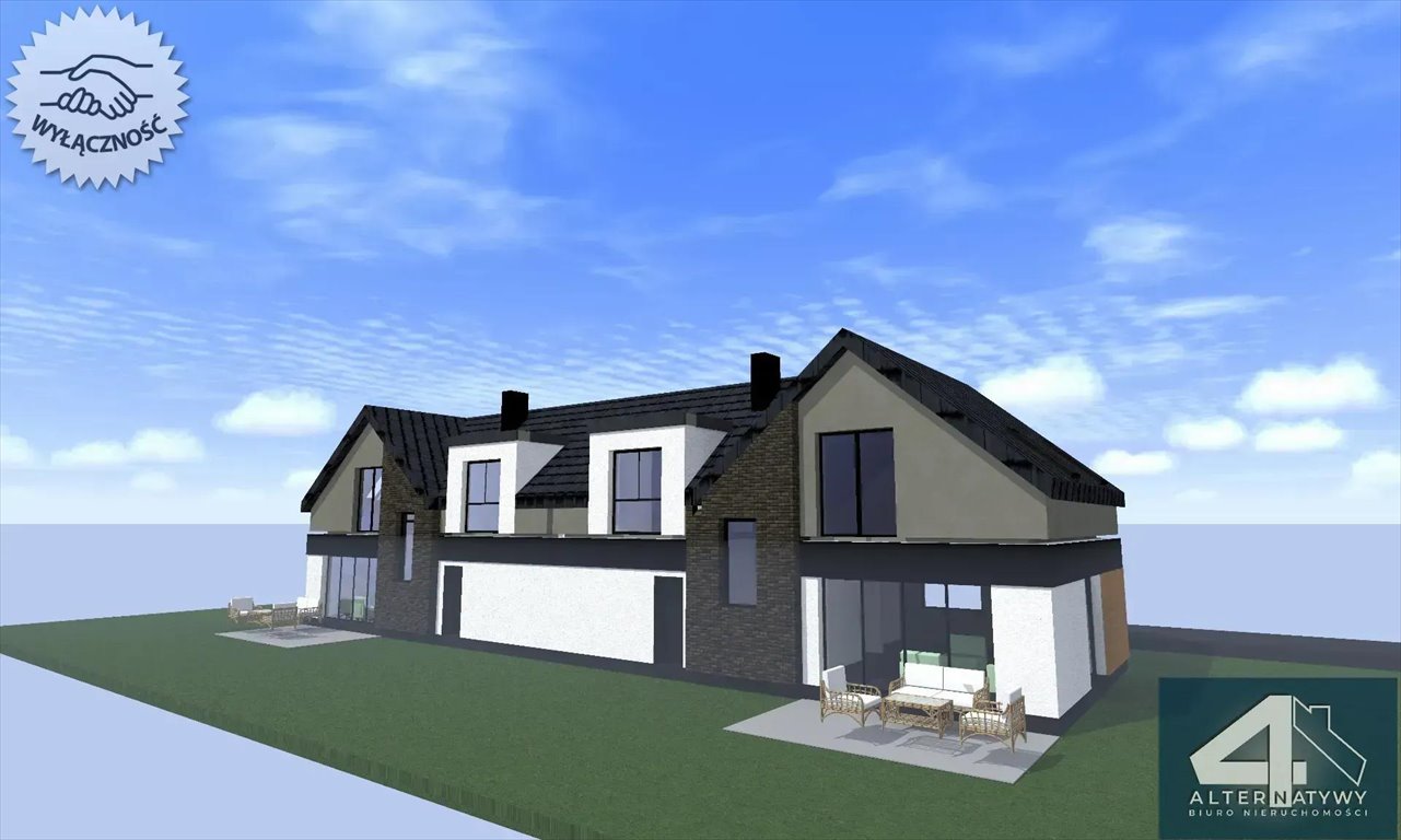 Dom bliźniaczy w stanie deweloperskim, 140 m2, ogródek, las Konstantynów Łódzki, Srebrzyńska 41A  140m2 Foto 1