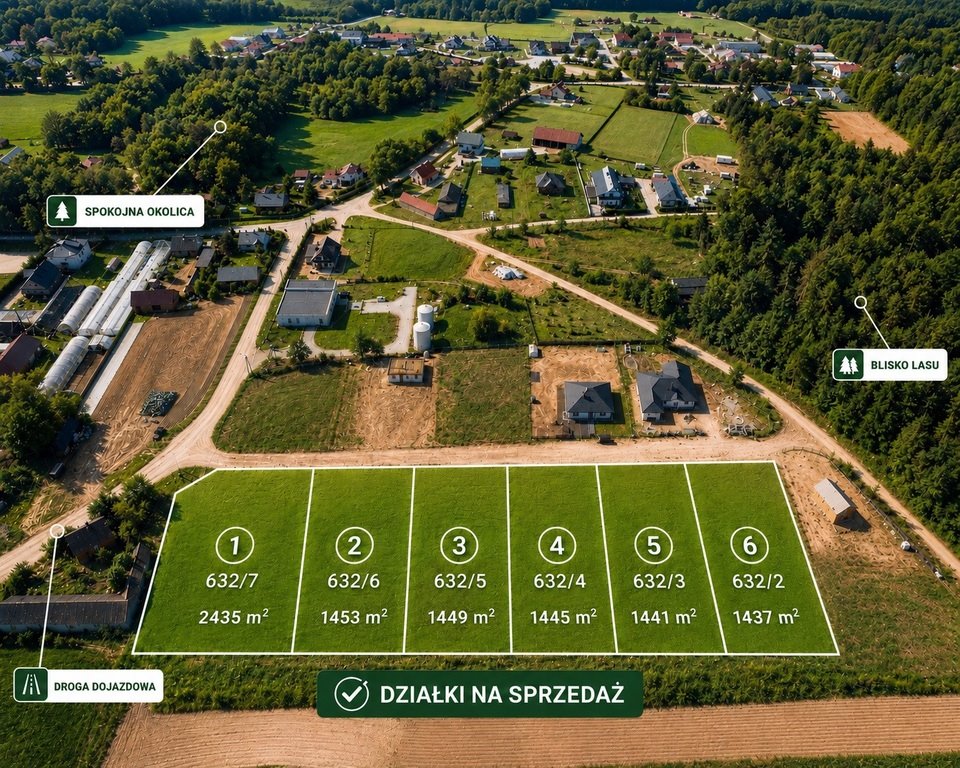 Zapraszam do obejrzenia działki 2435 m² pod dom w Drozdowie Drozdowo  2 435m2 Foto 1