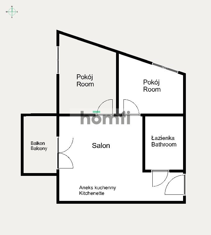 Mieszkanie trzypokojowe na wynajem Kraków, Prądnik Biały, Prądnik Biały, Zygmunta Glogera  48m2 Foto 11