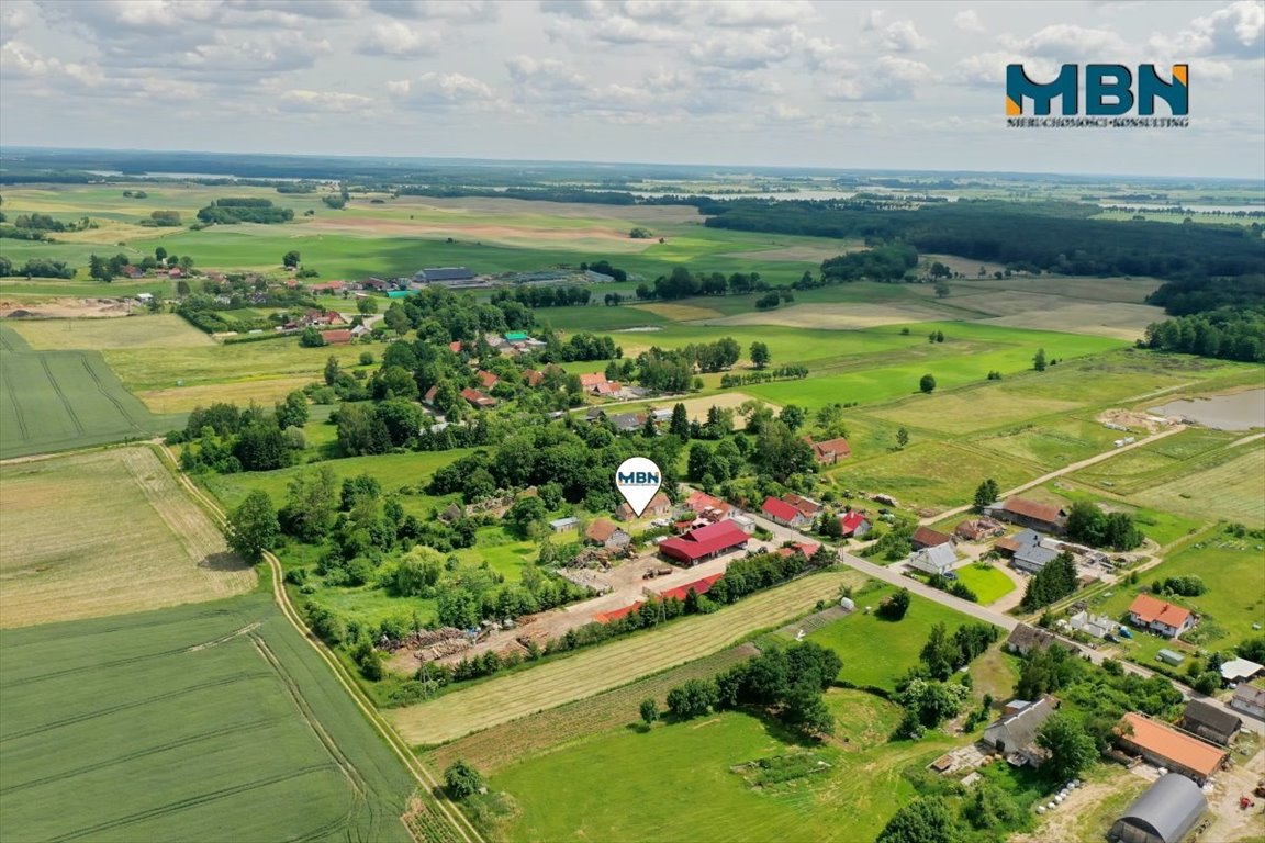 Sprzedam siedlisko 5624 m² z domem i budynkami w Rynie Ryn, Stara Rudówka  5 624m2 Foto 1