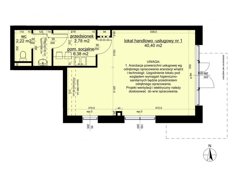 Lokal użytkowy na sprzedaż Poznań, Winogrady, Winogrady, Hawelańska  52m2 Foto 15