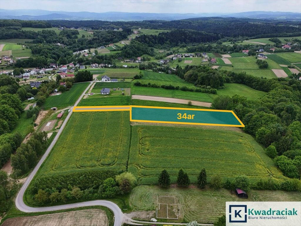 Działka 33,93 ar z widokiem i zalesieniem, warunki zabudowy Jabłonica  3 393m2 Foto 1