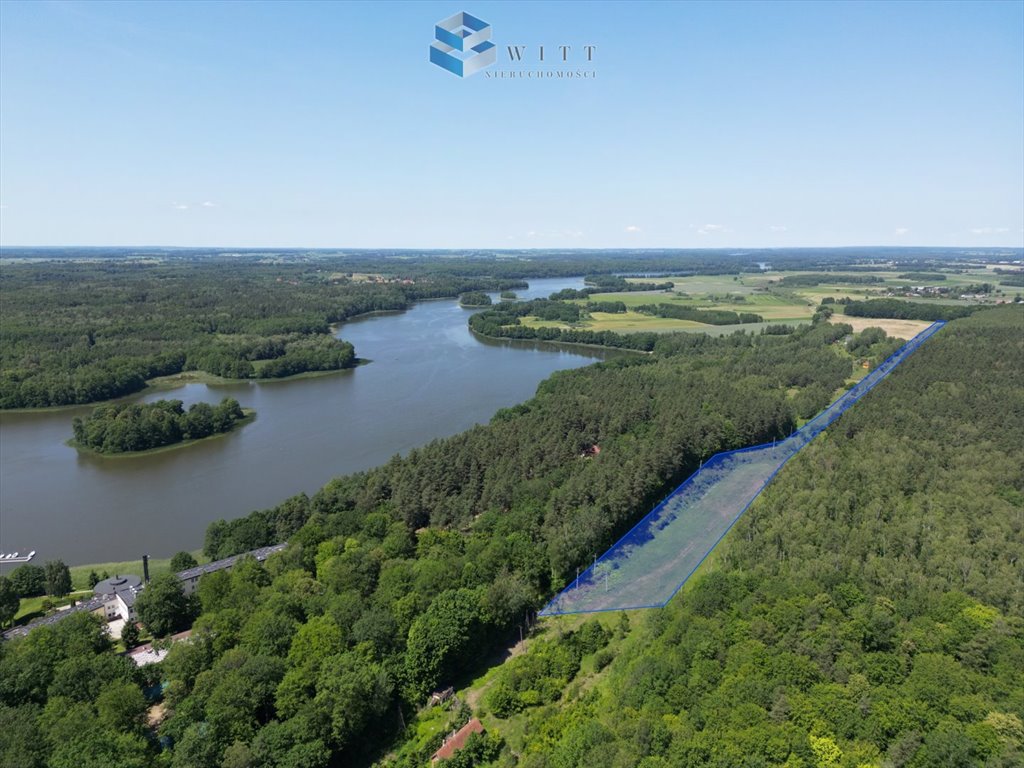 Działka 12,5 ha przy jeziorze i lesie – idealna na inwestycję Bartężek  125 614m2 Foto 1