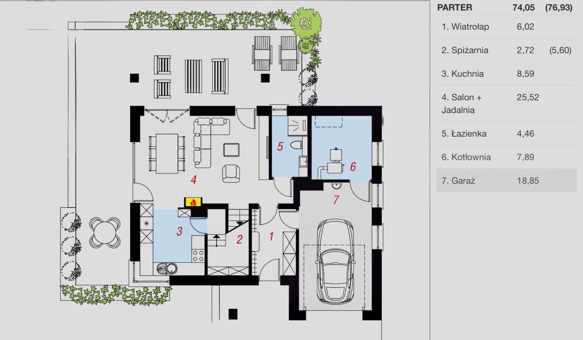 Nowoczesny dom 153 m² z garażem, blisko natury Glincz, Akacjowa  204m2 Foto 1
