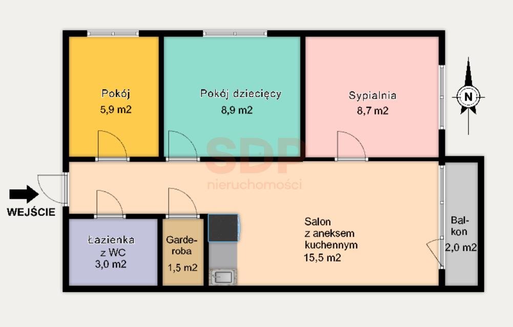 Mieszkanie trzypokojowe na sprzedaż Łódź, Górna, Piękna  48m2 Foto 13