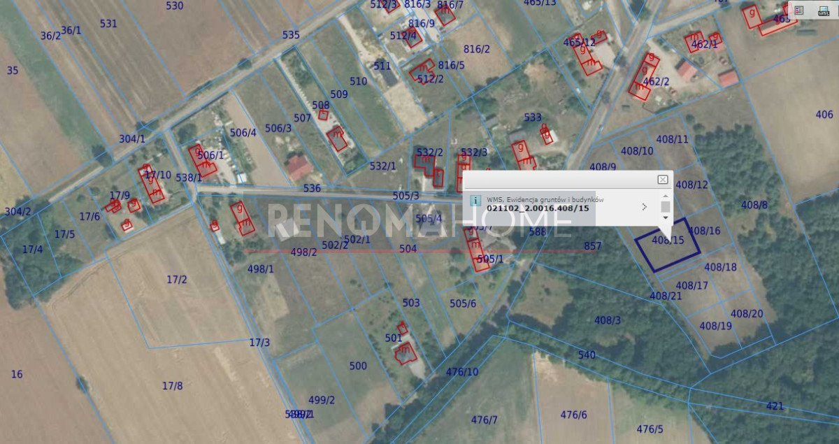 Działka budowlana w Miłoradzicach, 1 118 m², media w drodze Miłoradzice  1 118m2 Foto 1