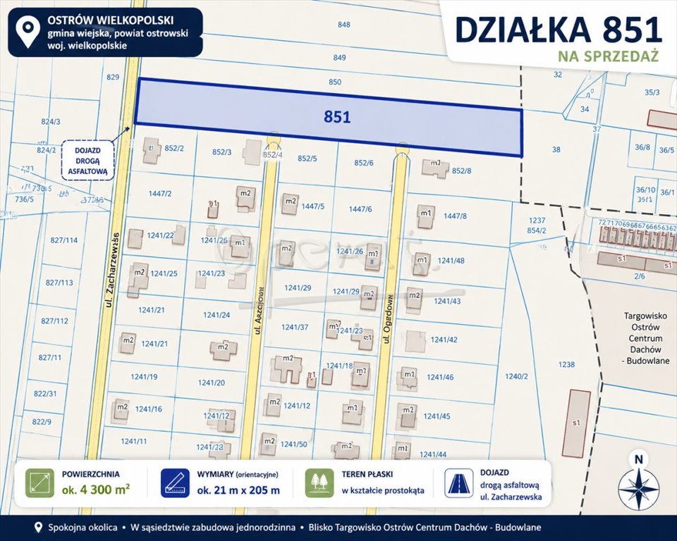 Działka 7500 m² w Gorzycach Wielkich - pod zabudowę i inwestycję Gorzyce Wielkie, Gorzyce Wielkie  7 500m2 Foto 1