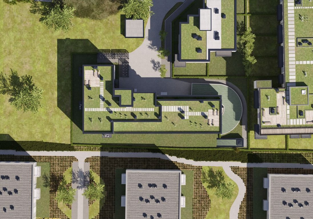 Nowoczesne 2-pokojowe mieszkanie z dużym tarasem i panoramicznym tarasem na dachu Gdańsk, Kiełpinek, Kartuska  40m2 Foto 1