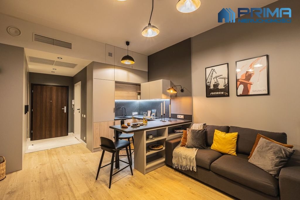 Nowoczesny apartament 28,5 m2 z widokiem na Wały Chrobrego Szczecin, Centrum, al. Wyzwolenia  29m2 Foto 1