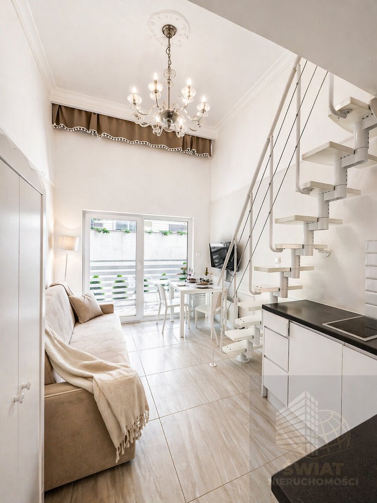 Stylowy apartament przy plaży z antresolą i wysokim sufitem Międzyzdroje  25m2 Foto 1