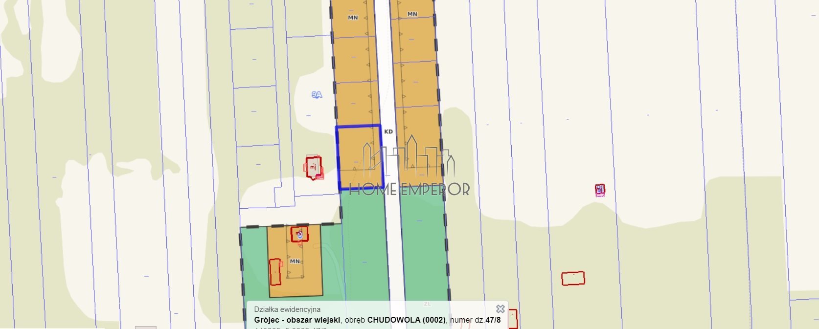 Działka budowlana na sprzedaż Chudowola, Główna  1 115m2 Foto 1