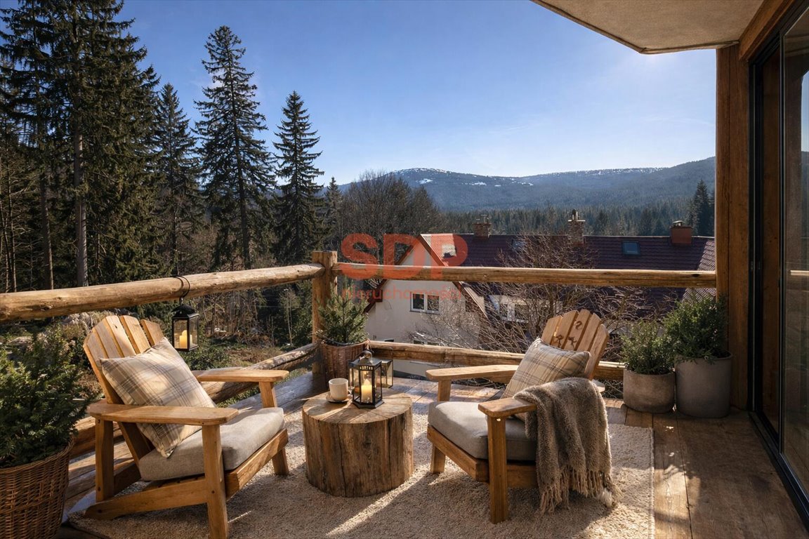 Widok na Karkonosze i Izery, SPA, balkon, 43,84 m2 Szklarska Poręba, Szklana  44m2 Foto 1