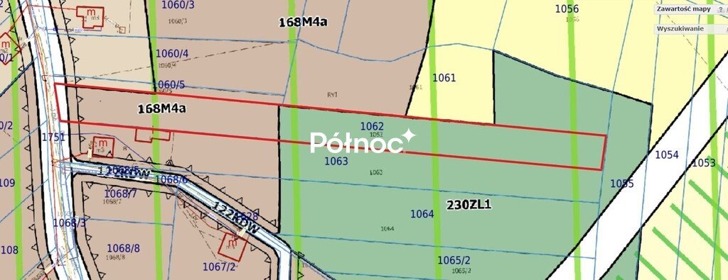 Do sprzedania działka 4890 m² z mediami i lasem w spokojnej okolicy Bydlin, Sosnowa  4 890m2 Foto 1