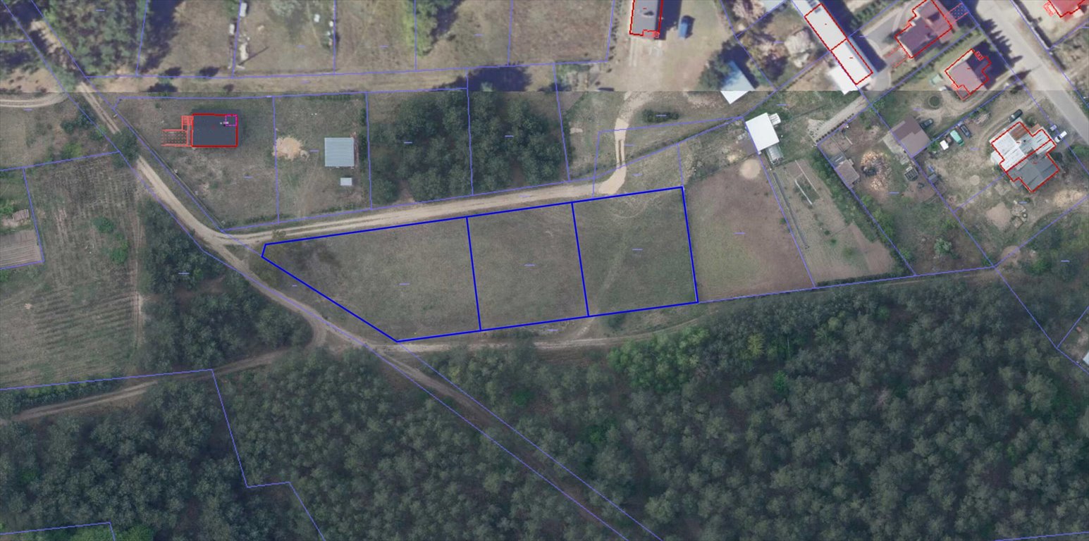 Działka budowlana Lipowiec 1082 m2 z mediami i lasem Lipowiec  1 082m2 Foto 1