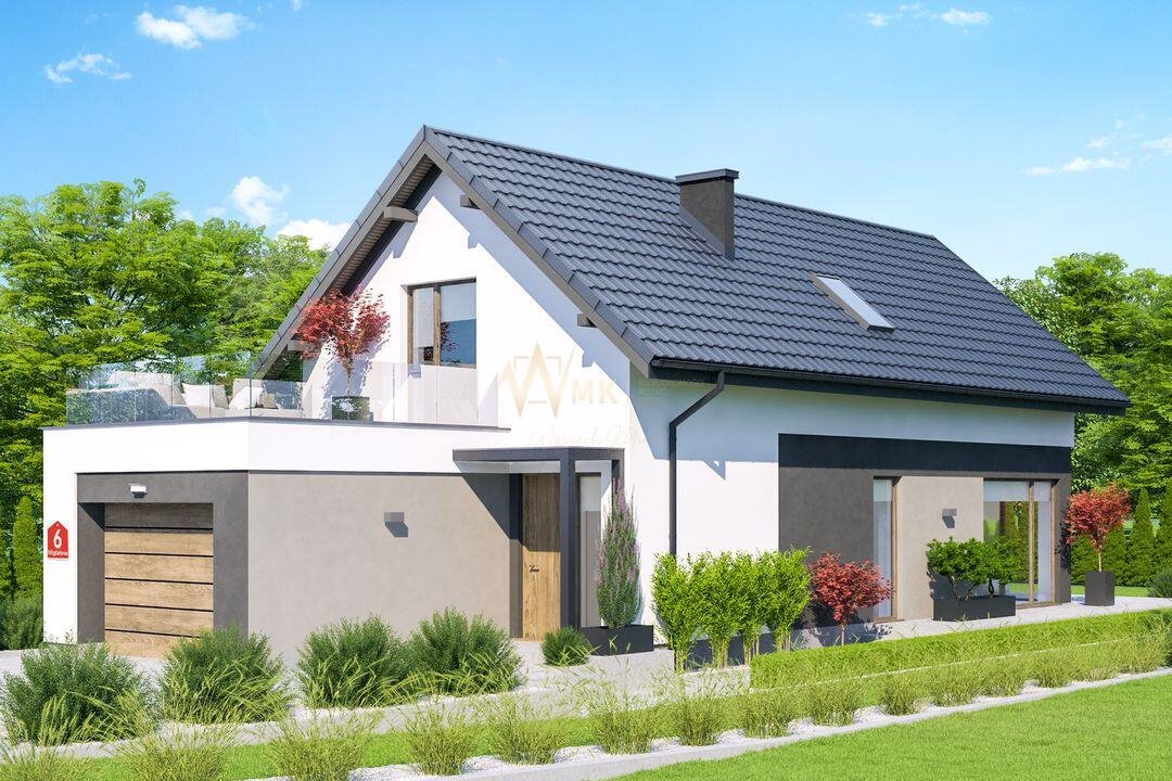 Nowoczesny dom 106 m2 z ogrodem i garażem w Woli Rzędzińskiej Wola Rzędzińska  106m2 Foto 1