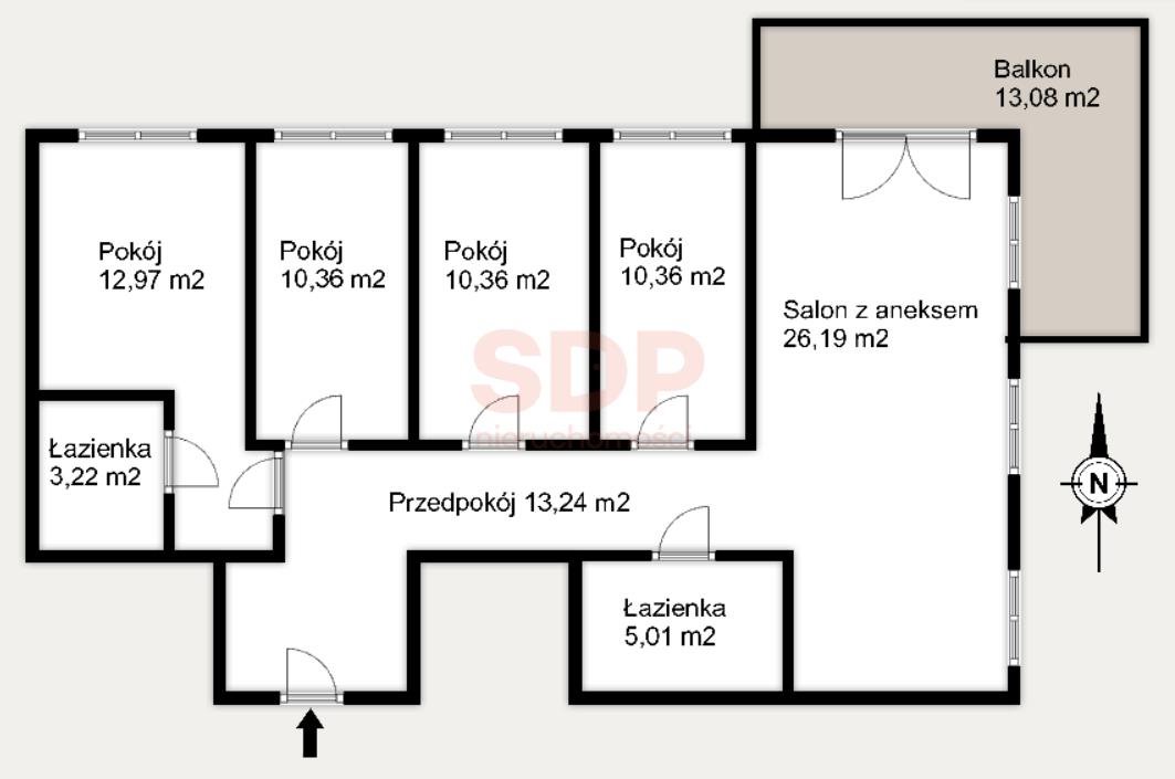 Mieszkanie na sprzedaż Wrocław, Śródmieście, Kleczków, Wybrzeże Conrada - Korzeniowskiego  92m2 Foto 6