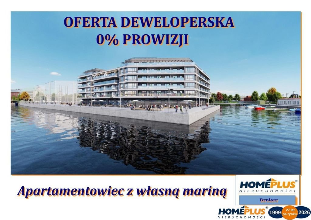 Sprzedam nowoczesne 2-pokojowe mieszkanie z tarasem i miejscem parkingowym Szczecin, Łasztownia, Celna  49m2 Foto 1