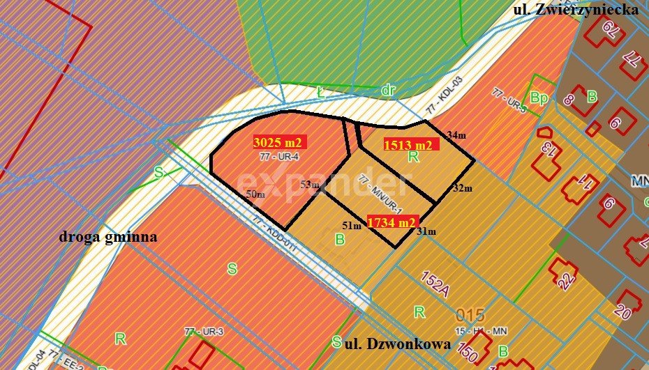 Działka przemysłowo-handlowa na sprzedaż Bielsko-Biała, Dzwonkowa  3 025m2 Foto 3