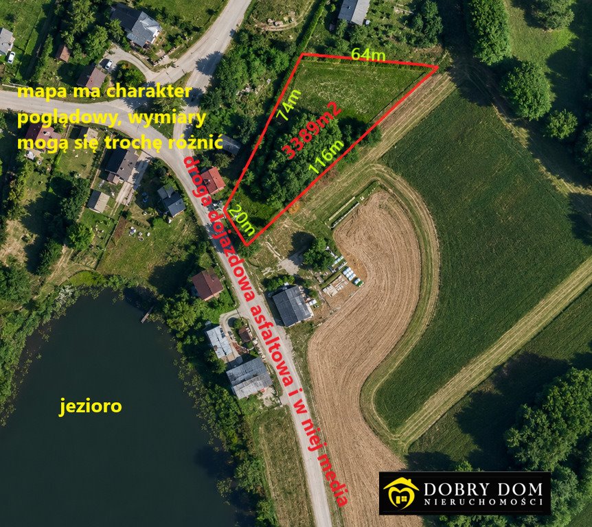 Działka 3389 m² pod dom blisko jeziora i mediów. Szypliszki  3 389m2 Foto 1