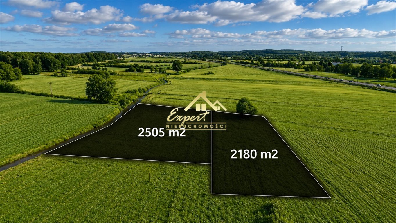 Na sprzedaż działka 2180 m² z mediami i WZ w Samborowie Ostróda, Samborowo  2 180m2 Foto 1