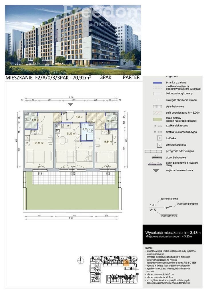 Mieszkanie trzypokojowe na sprzedaż Warszawa, Mokotów, Wołoska  71m2 Foto 10